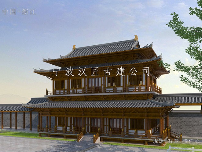 寺廟設計規劃與效果圖，合理規劃，功能分區明確